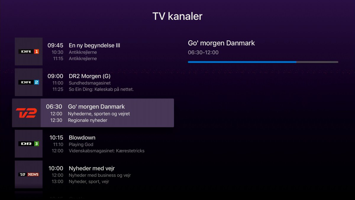 Telia tv-distributør på Apple TV - recordere.dk
